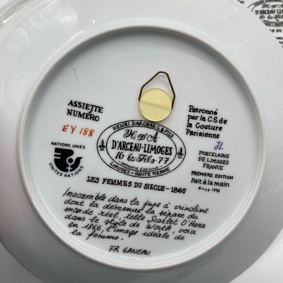 10 “Women of the Century”Collective Plates by artist D’Arceau, Signed & Numbered - Picture 10 of 16